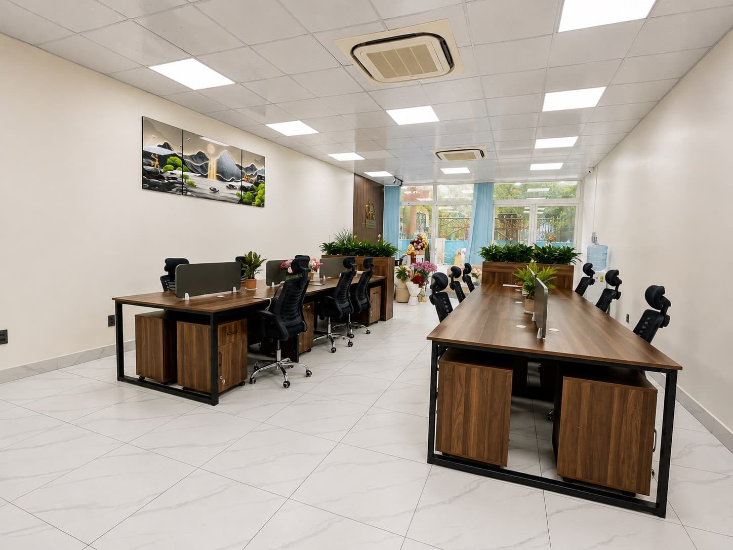 Không gian chỗ ngồi linh động văn phòng Phạm Văn Đồng
