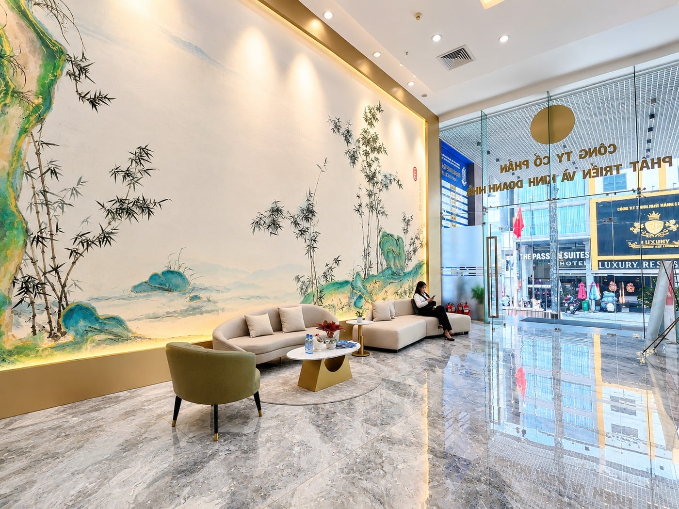 Khu vực tiếp khách toà nhà văn phòng 36 Bùi Thị Xuân