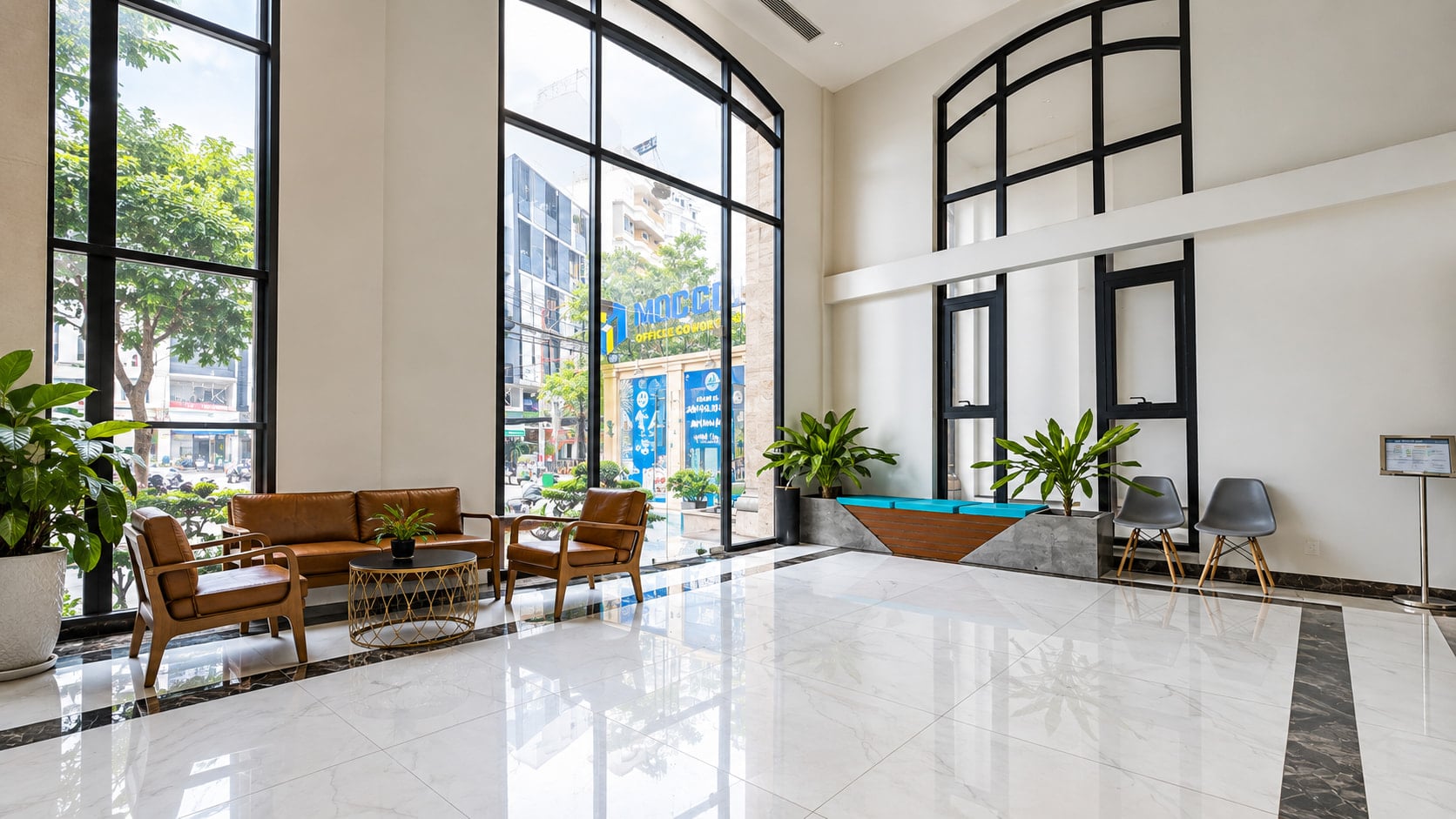 Khu tiếp khách sảnh toà nhà văn phòng Cửu Long