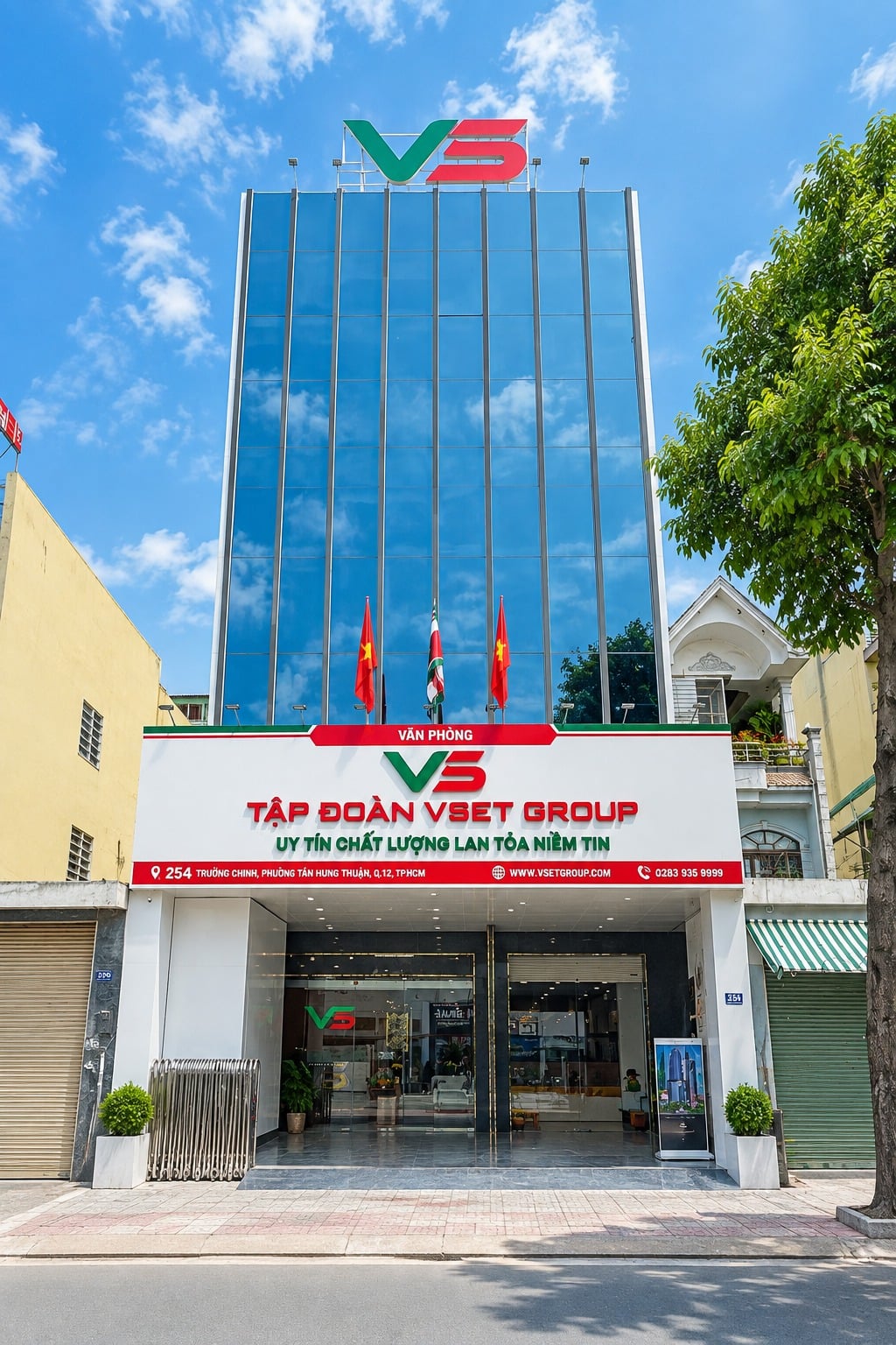 Mặt tiền văn phòng 254 Trường Chinh, Quận 12 (cũ)